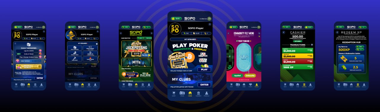 SOPO Design Pass 2 — gamification system with daily missions, XP rewards, and dopamine-rush aesthetic (2020–2023)