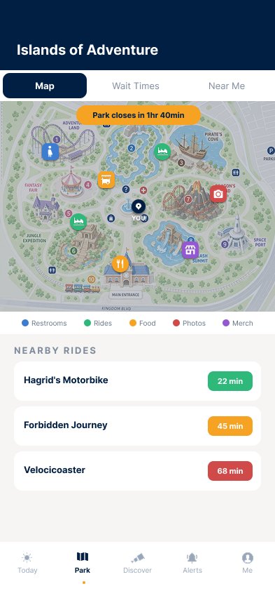 Islands of Adventure live map
