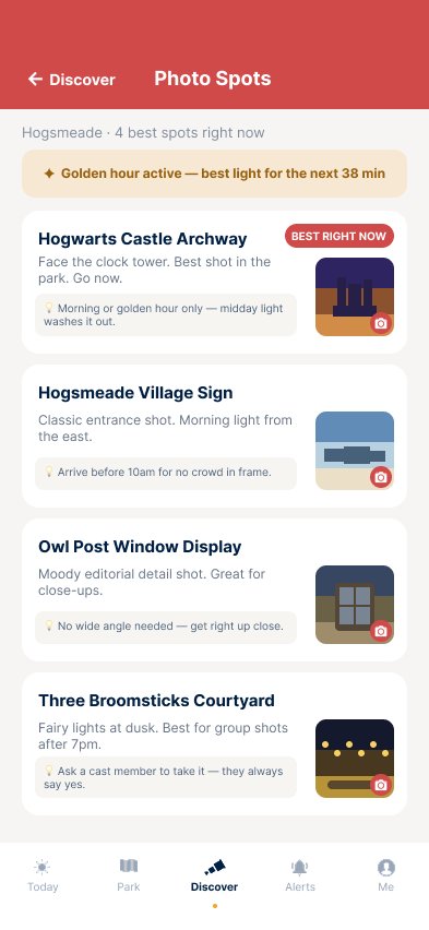 Photo Spots with golden hour active