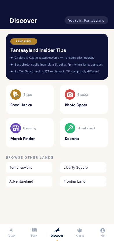 Disney variant Discover screen