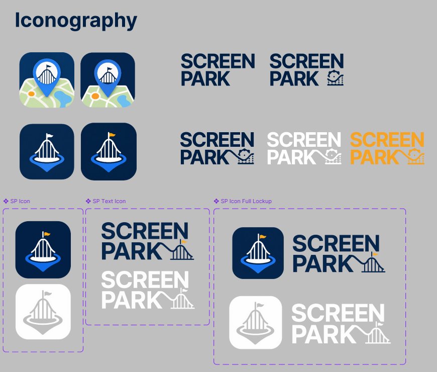 Iconography explorations and final lockup components