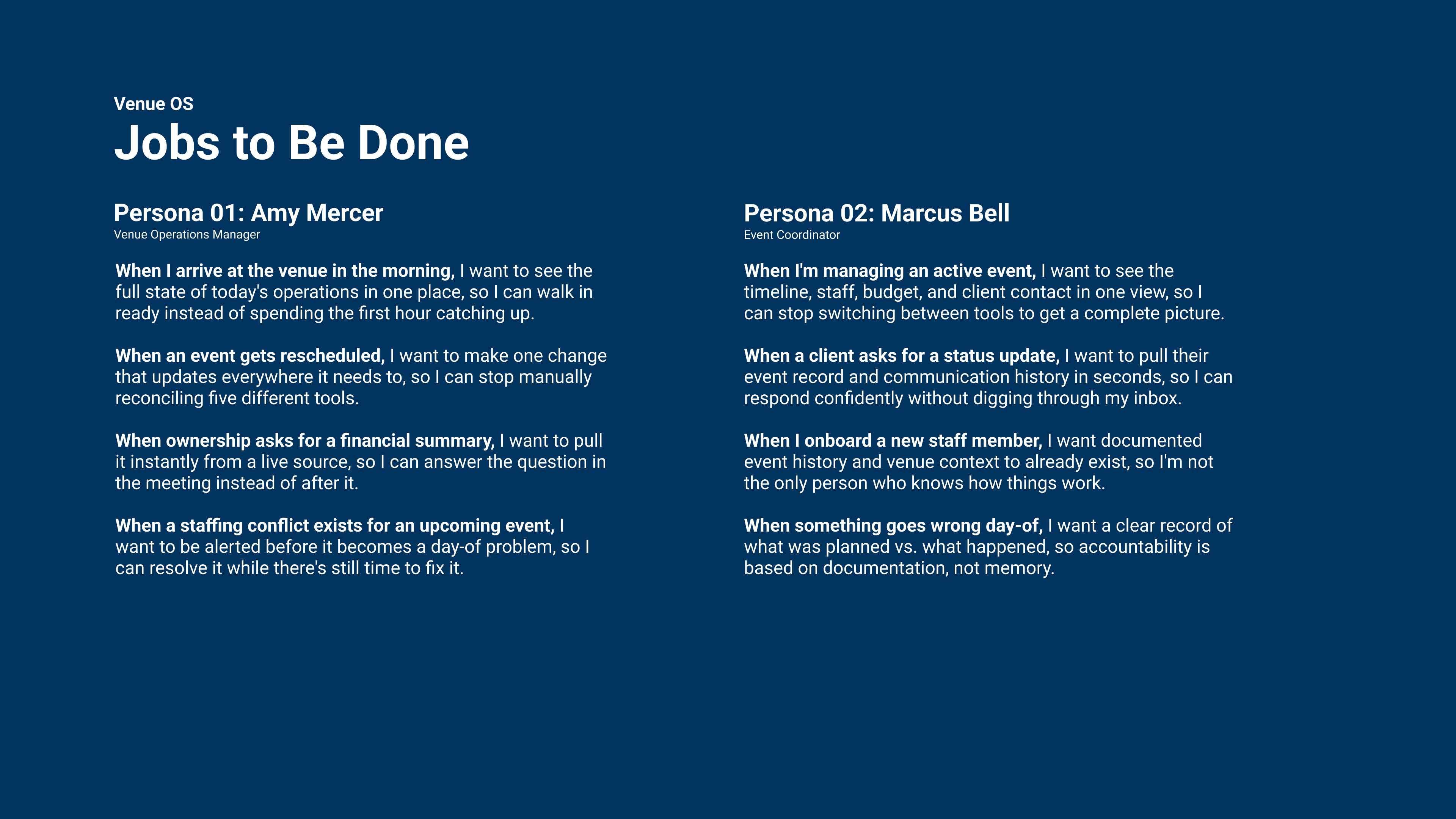 Jobs To Be Done Framework