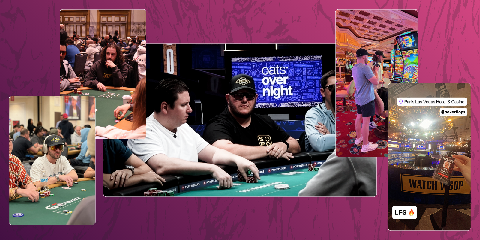 WSOP industry relationships — at the tables with players, on the casino floor, media credentials